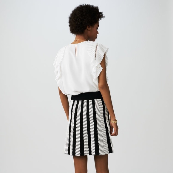 Maje Jasper Knit Trapeze Skirt - Picture 7 of 7